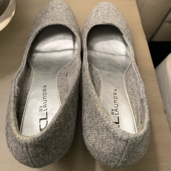 CL by Chinese laundry gray flannel wedges size 8.5 - Picture 6 of 8